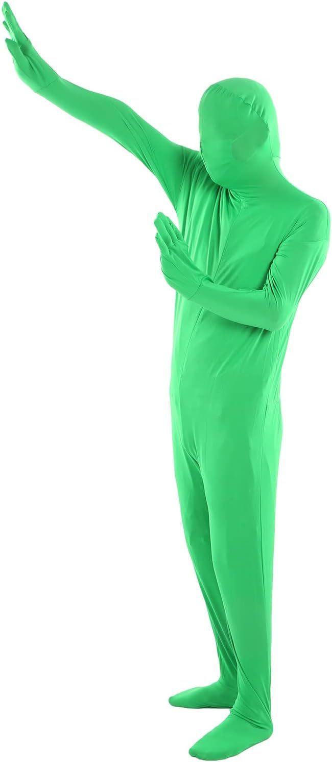 Green Screen Chromakey Bodysuit Handschuhe Kapuze, Fotografie Green Chromakey Bodysuit, Unisex Spand