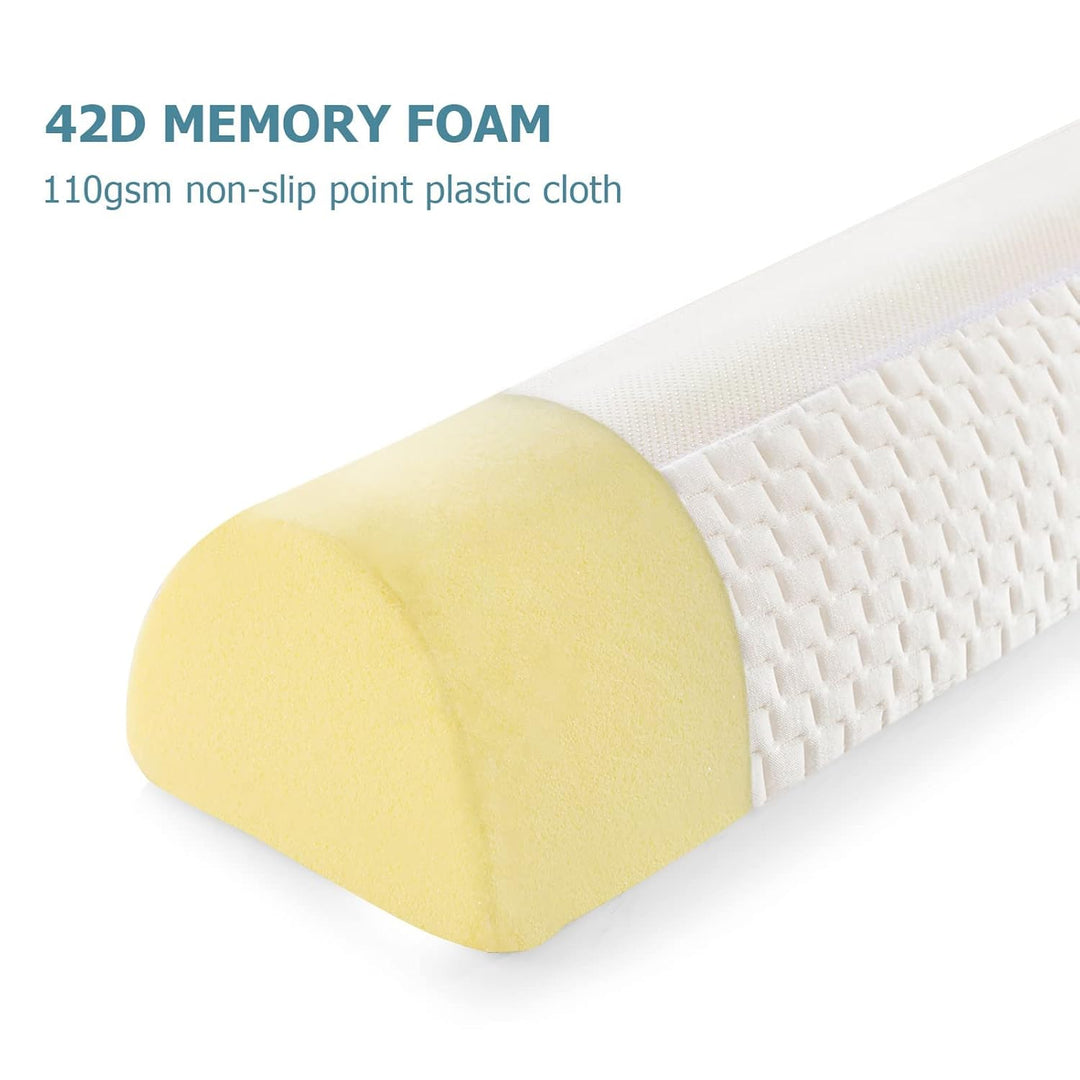 HBselect Bettgitter Memory Schaumgummi mit abziebarer Decke für Kleinkind Baby Kinder voll weich Bet