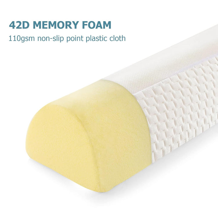 HBselect Bettgitter Memory Schaumgummi mit abziebarer Decke für Kleinkind Baby Kinder voll weich Bet