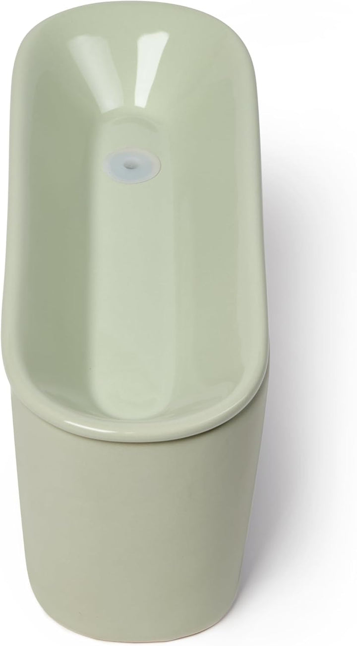 Cat Mate Keramik-Wasserbrunnen mit USB-Anschluss, 800 ml, Salbeigrün, salbeigrün