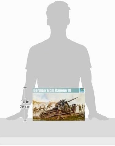 Trumpeter 02313 Modellbausatz German 17cm Kanone 18 Heavy Gun, Mittel