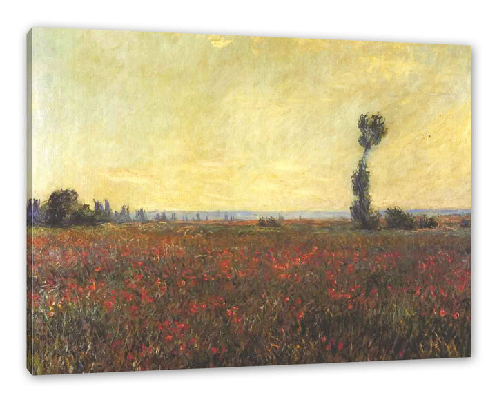 Generisch Claude Monet - Mohnfeld I als Leinwandbild/Grösse: 100x70 cm/Wandbild/Kunstdruck/fertig be