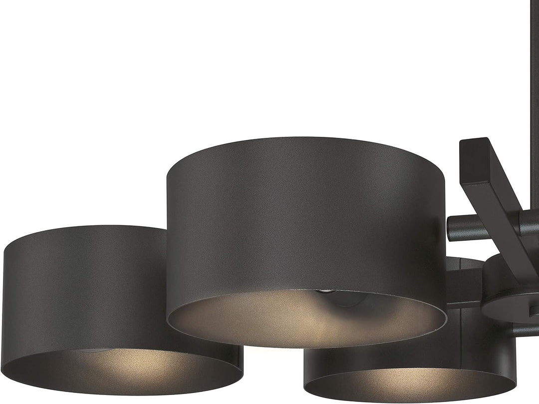 63688 Sechsflammiger Leuchter Zaro von Westinghouse Lighting für Innenbereiche, Ausführung in Eisen,