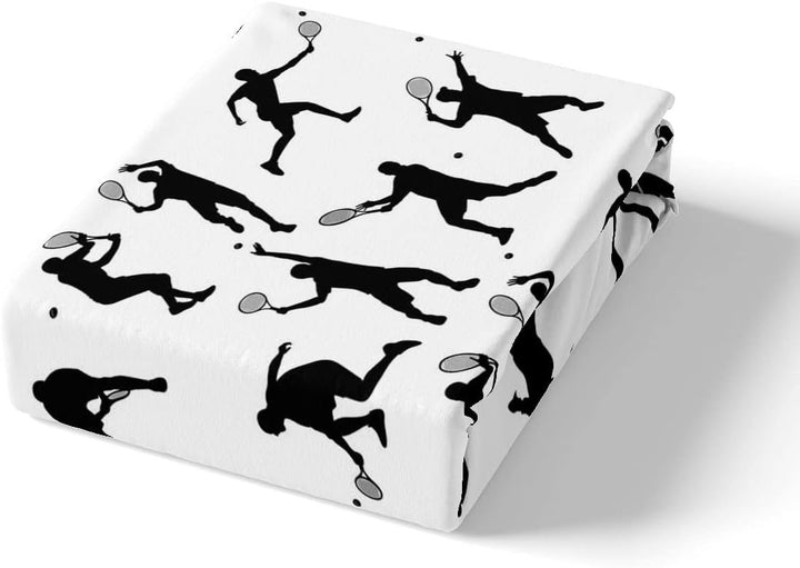 Loussiesd Tennis Sport Bettwäsche Set 135x200cm Sport betten Set für Kinder Jungen Jugendliche 3D Ba