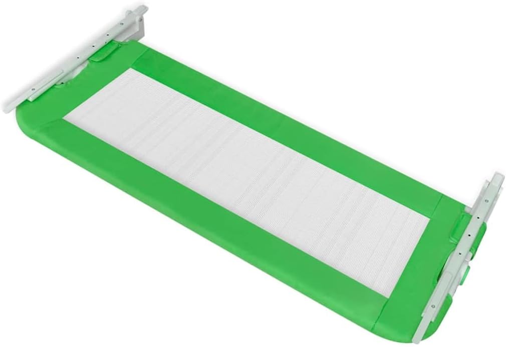 vidaXL Kinder Bettgitter Bettschutzgitter Kinderzimmer Fallschutz Baby 102cm 1 Stück (1er Pack) Grün