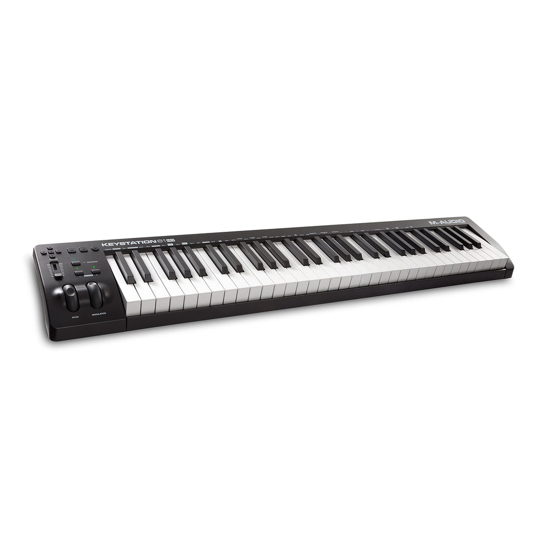 M-Audio Keystation 61 MKIII - Kompakter 61-Tasten MIDI Keyboard Controller mit zuweisbaren Reglern,