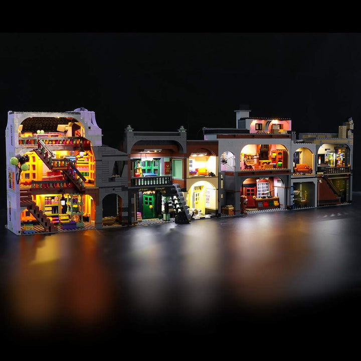 BRIKSMAX LED-Beleuchtungsset für Lego Harry Potter Winkelgasse, LED-Beleuchtungsset-Add-on für Lego