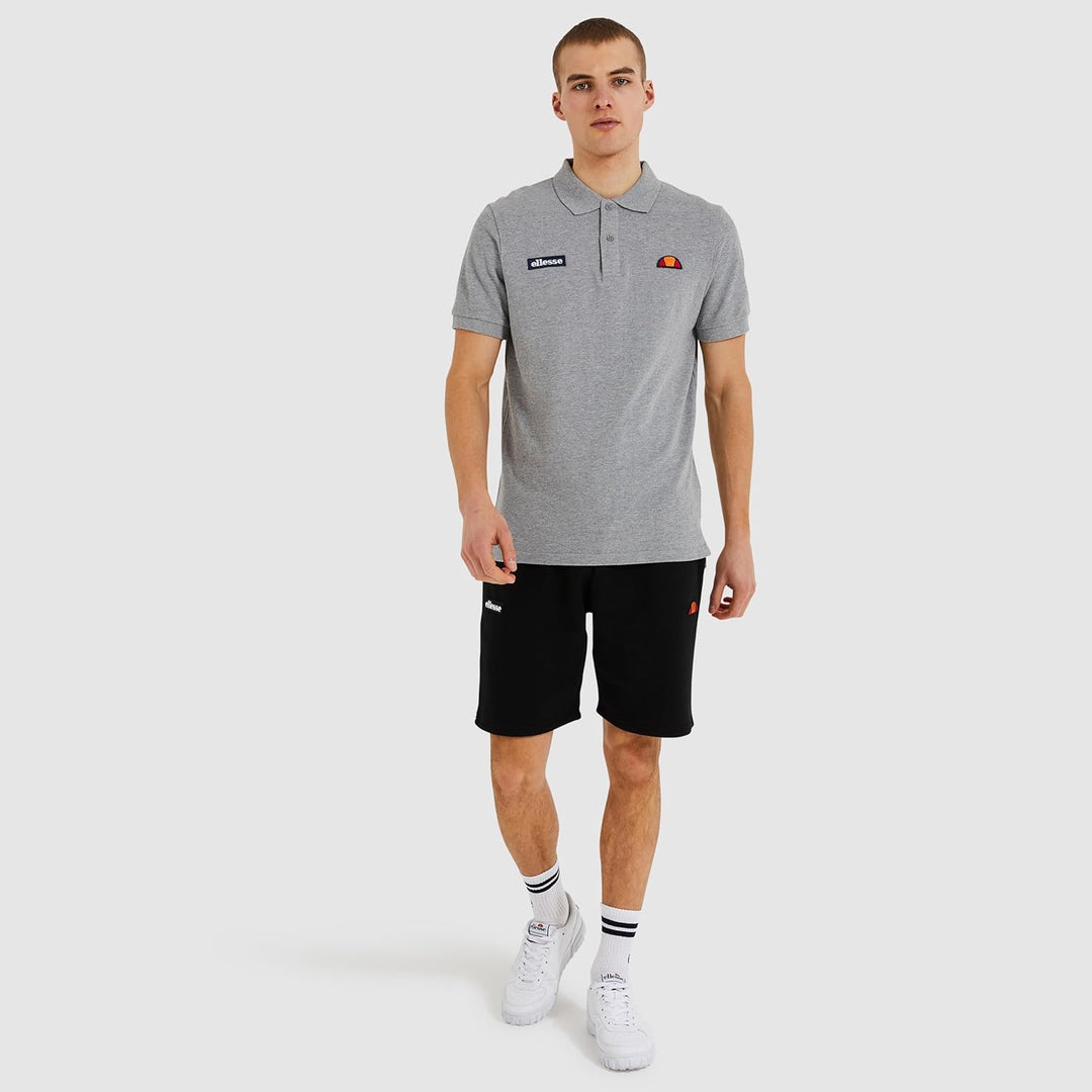 Ellesse Herren Montura Polo Tennis-Poloshirt XS Grey Marl, XS Grey Marl
