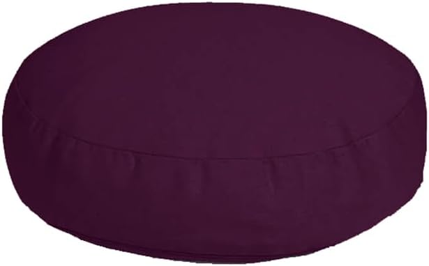 Yoga Studio EU Relaxed Meditationskissen, Buchweizen, 38 x 9 cm, mit integriertem Tragegriff Flieder