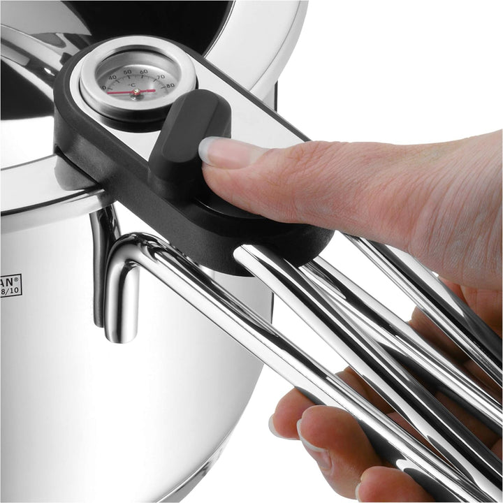 WMF Simmertopf mit Temperaturanzeige 1,5l, Milchtopf Induktion, Wasserbadkocher herausnehmbaren Eins