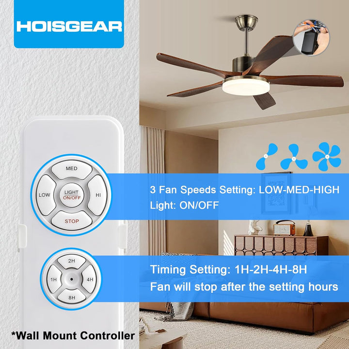 1 Stück Universal Deckenventilator Licht Fernbedienung Kit mit Stummschaltung,Wireless-Fernbedienung