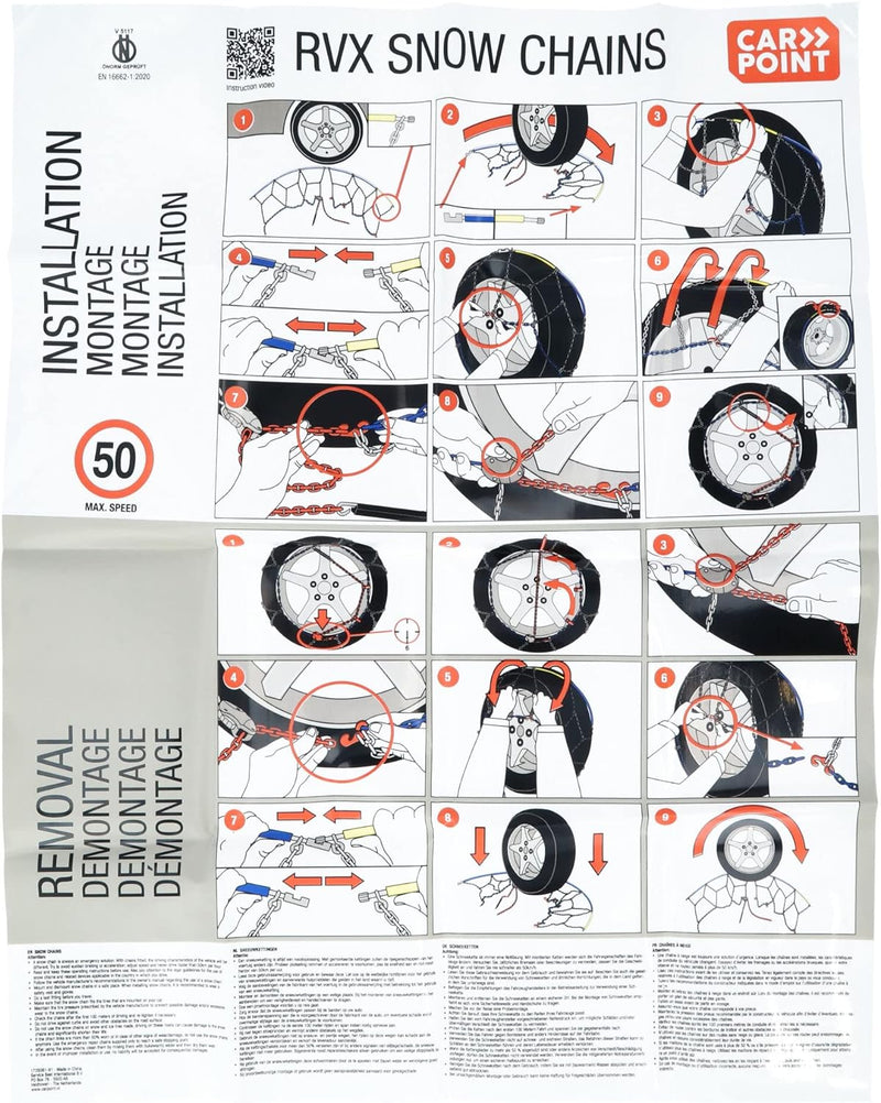 Carpoint Schneeketten RVX-240 16mm