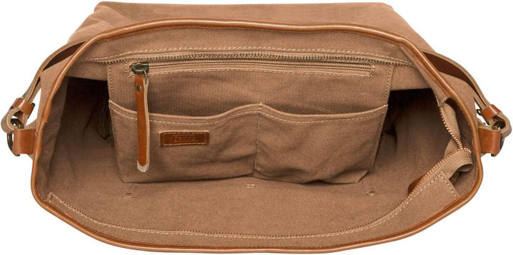 camel active Damen Nizza Schultertasche Beige, Beige