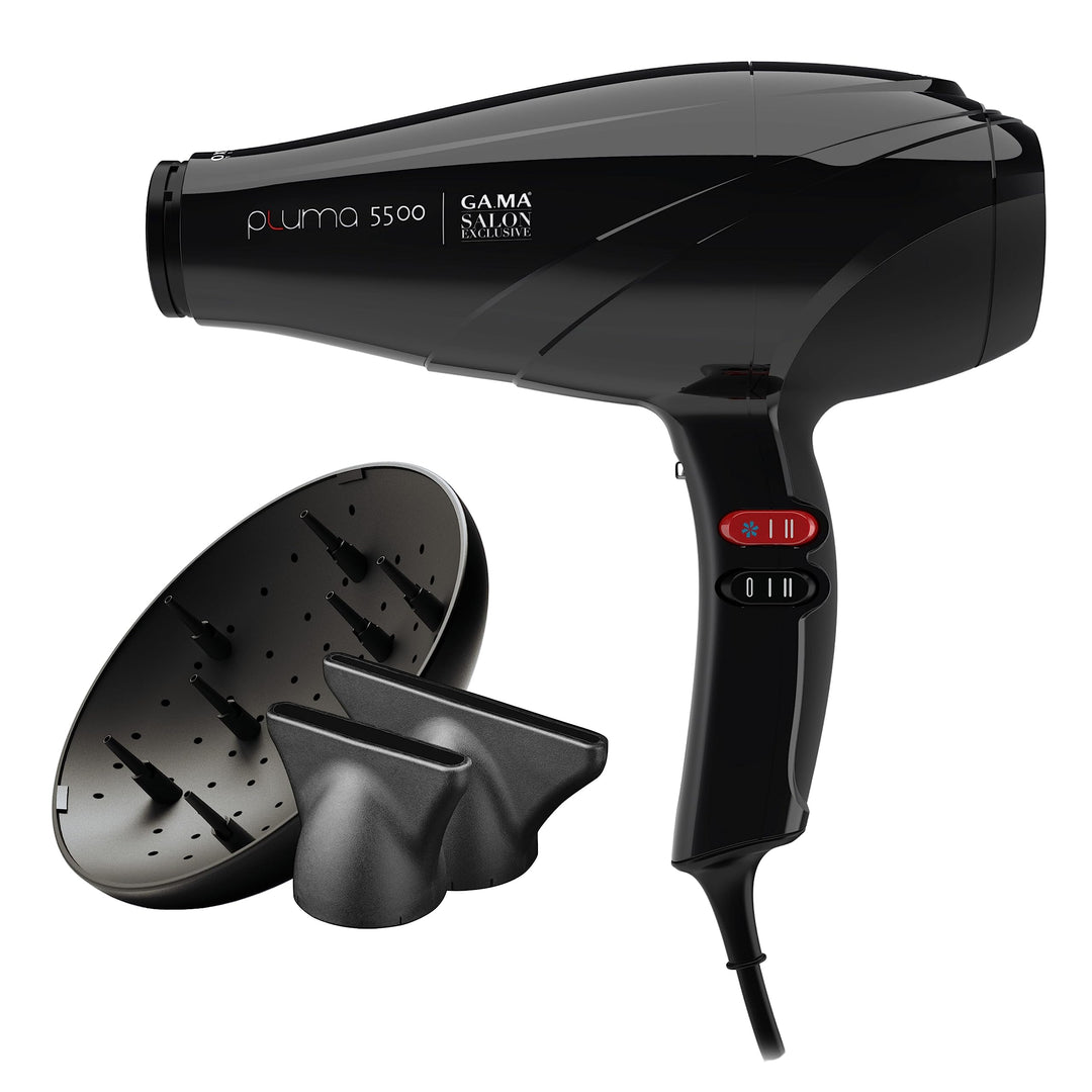 GA.MA Italy Professional, Pluma 5500 Oxy-Active, Professioneller Haartrockner mit 2400 W italienisch