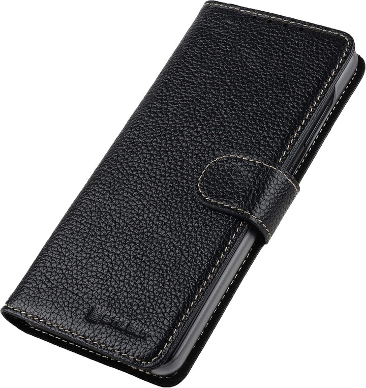 StilGut Talis kompatibel mit Samsung Galaxy A72 Hülle mit Kartenfach aus Leder, Wallet Case, Lederhü
