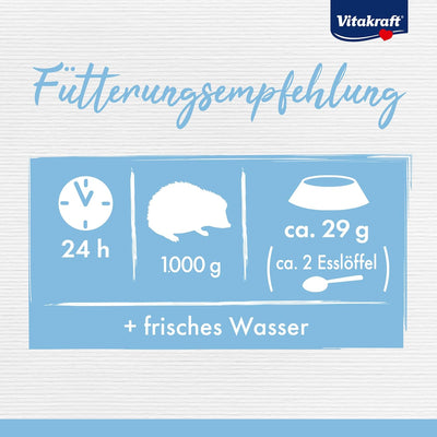 Vitakraft Igel Menü, Trockenfutter für Igel, Sofort-Hilfe für Igel, mit Vitaminen und Mineralstoffen