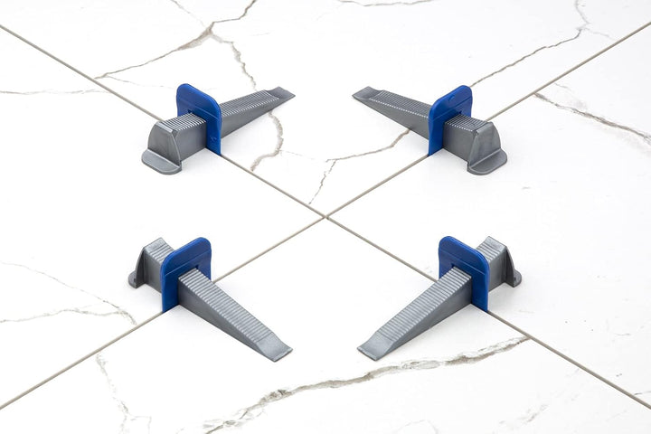 Fliesen Nivelliersystem 1mm 1,5mm 2mm Laschen, Fliesenstärke bis 15mm Fliesenkeile, Verlegehilfe Set