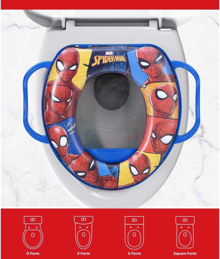 Spiderman Marvel Universal-Toiletten-Adapter für Kinder mit Griffen Spiderman., Spiderman.
