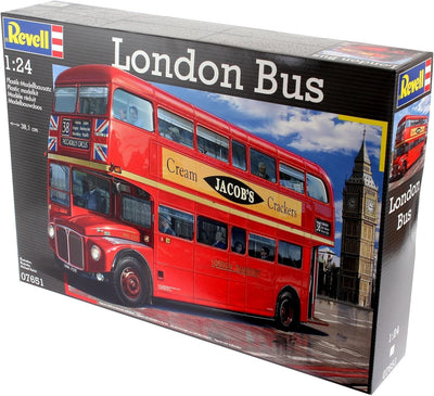 Revell RV07651 Modellbausatz Bus 1:24 - Doppeldecker London Bus im Massstab 1:24, Level 5, originalg