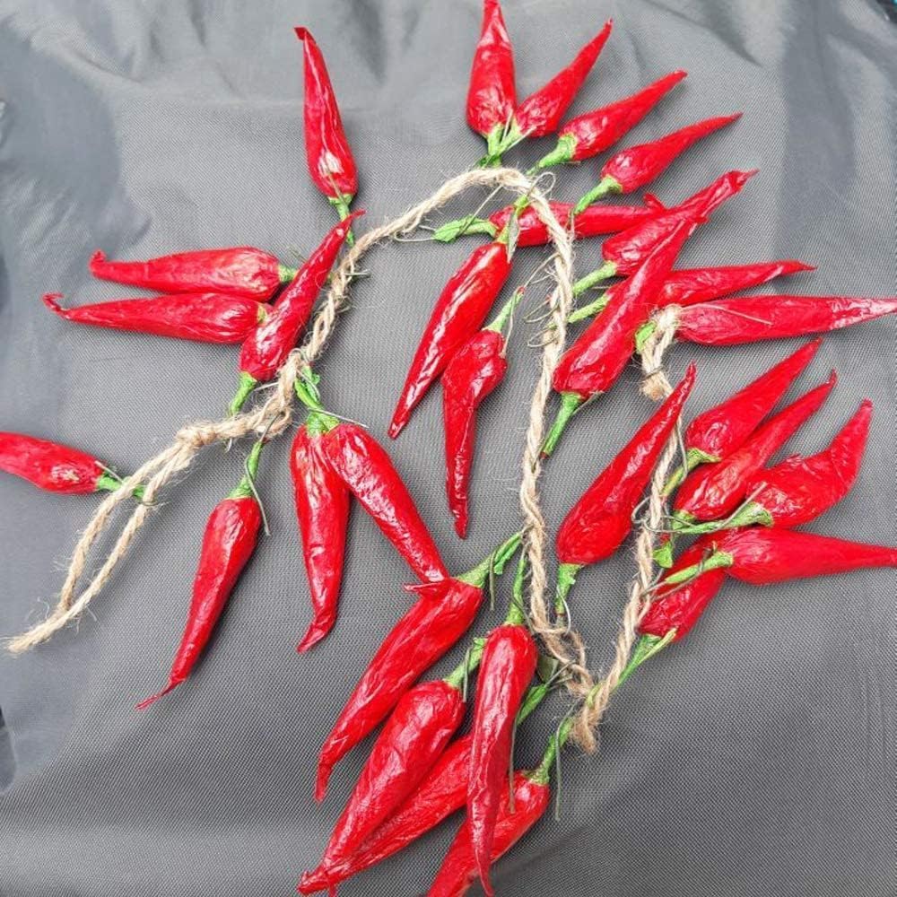 5er-Pack künstliche, lebensechte Gemüse-Simulation, künstlicher Knoblauch, rote Chilischote, künstli