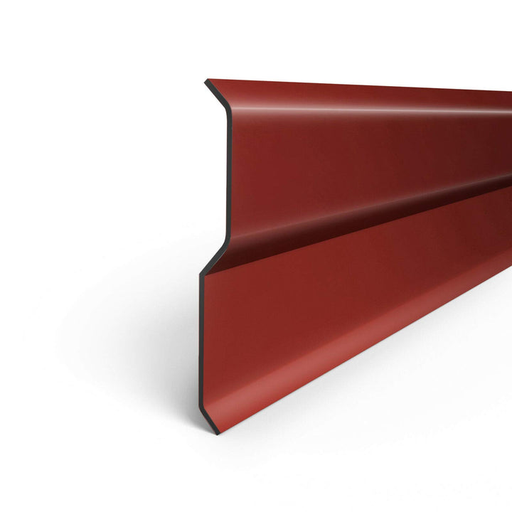 Aluminiumblech Wandanschlussleiste Wandanschlussschiene 2 Meter Farbe KASTANIE 2 Meter Kastanienrot,