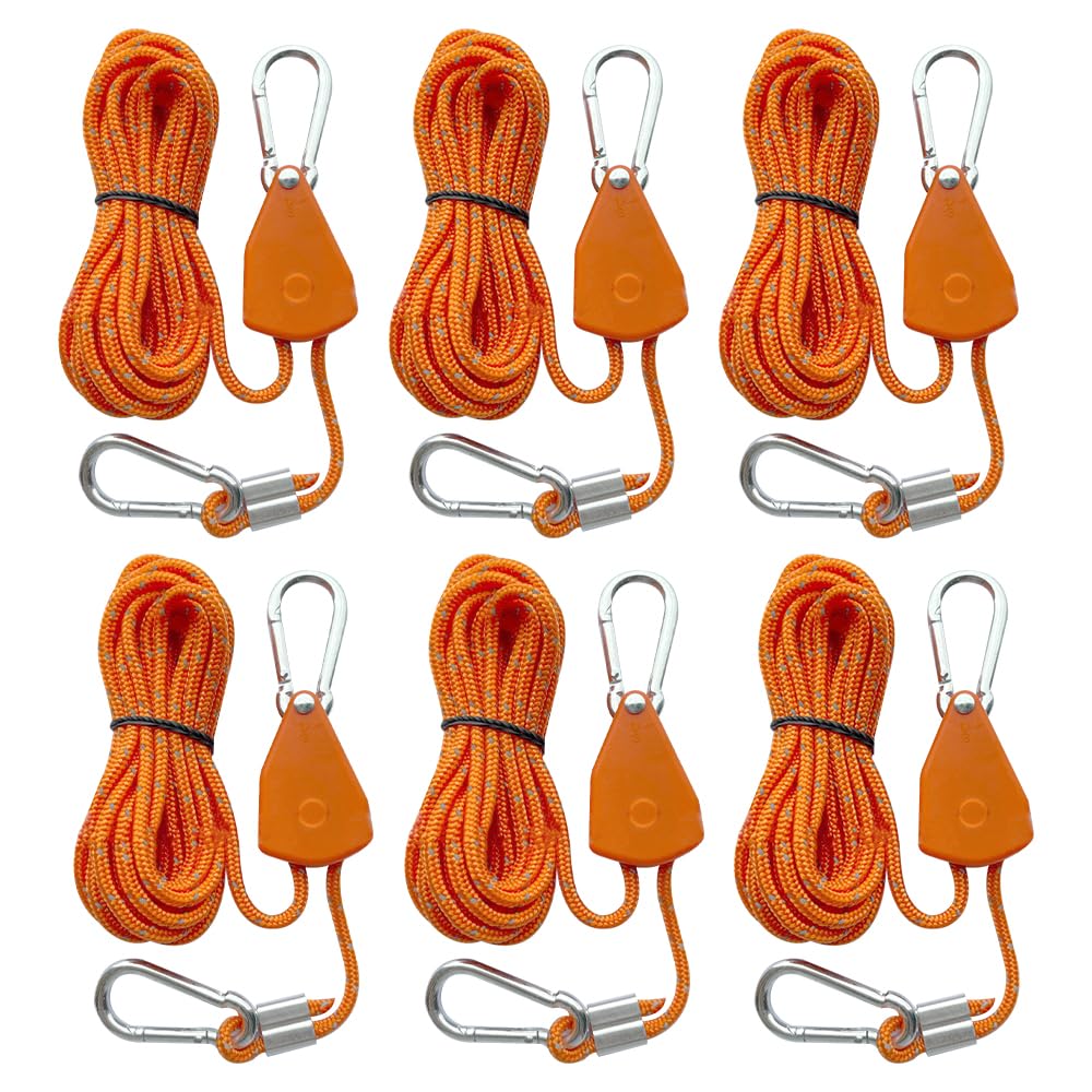 6 Stück 4M Reflektierend Abspannseile Seil, Abspannseile mit Seilspanner, 4mm Leichte Abspannleine Z
