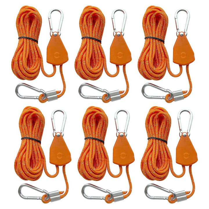 6 Stück 4M Reflektierend Abspannseile Seil, Abspannseile mit Seilspanner, 4mm Leichte Abspannleine Z