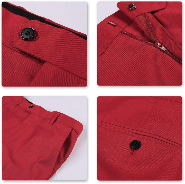 YOUTHUP Anzug Herren 3 Teilig Anzüge Slim Fit 2-Knopf Herrenanzug Modern Formell Sakko Weste Hose fü