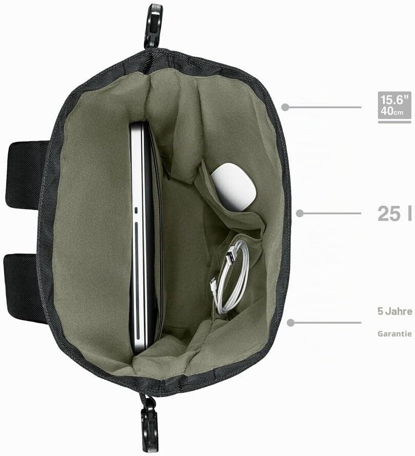 WENGER UrbanOne Roll-Top Backpack, Laptop-Rucksack mit Rollverschluss, Notebook bis 15,6 Zoll, 25 l,