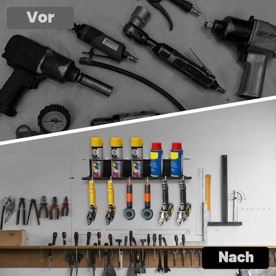 2 Stück Dosenhalter für Sprühflaschen, Wandregal Dosenhalter Sprühflaschenregal mit 5 Löchern und 6