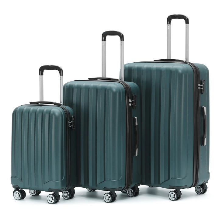 BEIBYE TSA-Schloss 2080 Zwillingsrollen 3 TLG. Reisekofferset Koffer Kofferset Trolley Trolleys Hart