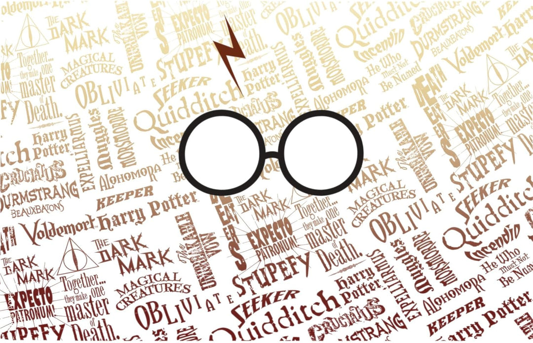Tervis 1209497 Harry Potter - Glasses and Scar Becher mit Umwicklung und schwarzem Deckel, Tritan, K