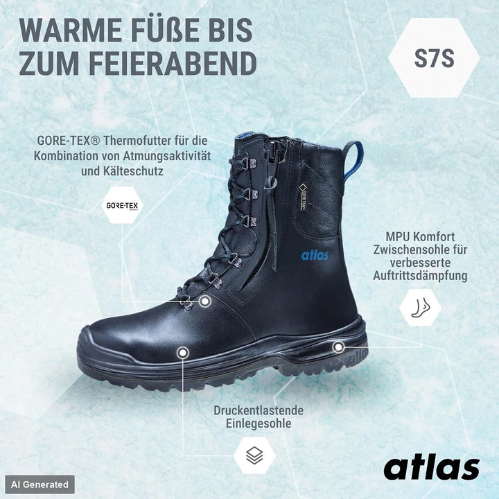 atlas 38 EU Schwarz, 38 EU Schwarz