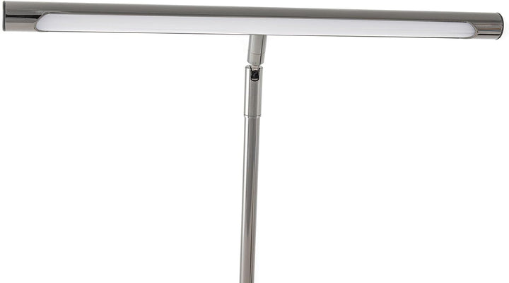 Gewa Pianolampe PL-78 schwarzchrom glänzend 5W LED mit Dimmfunktion, Einstellung Farbtemperatur, Alu