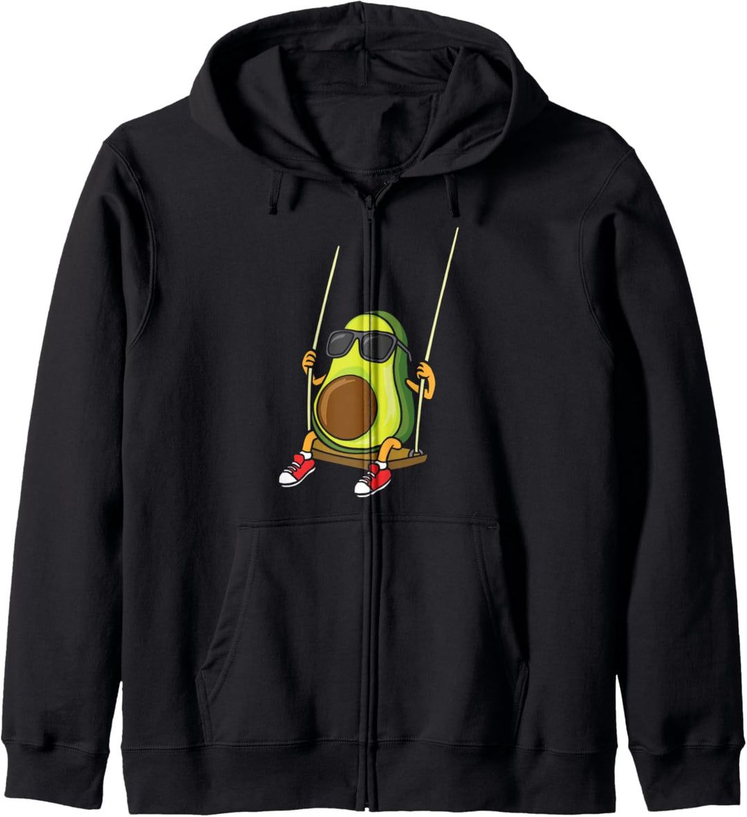 Coole Avocado auf einer Schaukel - Funny Kapuzenjacke
