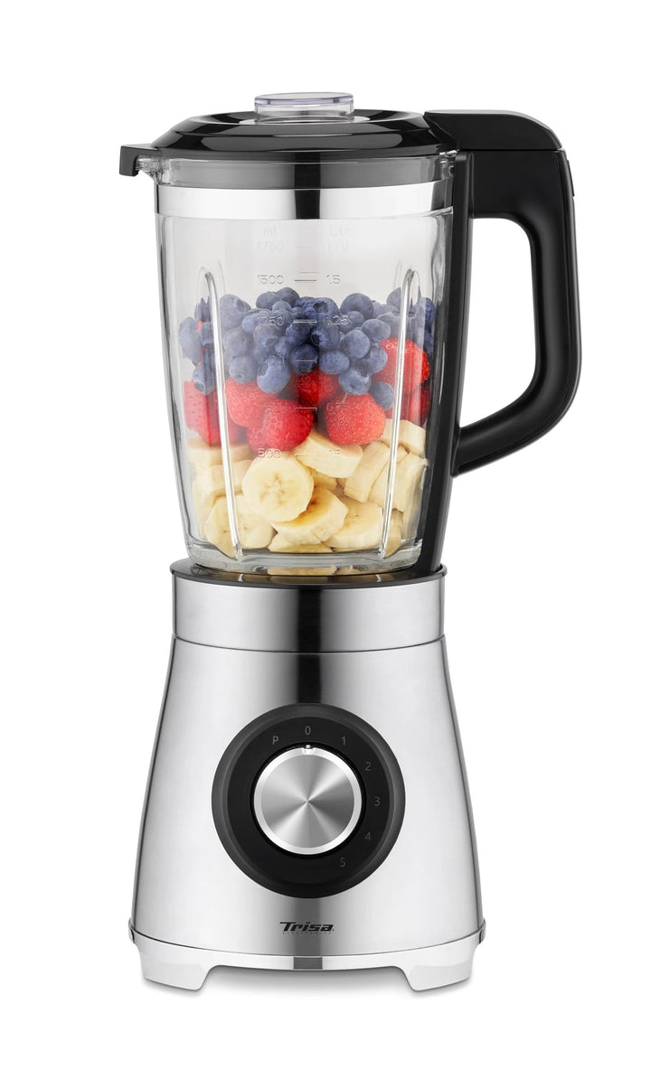 Trisa Vario Power Mix Standmixer 1000W – Hochleistungsmixer mit 1,75L Glasbehälter, 5 Geschwindigkei