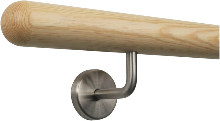 Kiefer Handlauf Treppen Geländer Handläufer 30-500 cm aus einem Stück mit Halter Stützen Träger und