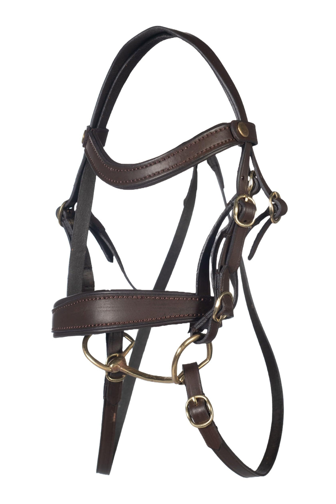 HKM Hobby Horsing Trense Basic - für Steckenpferd - inklusive Zügel, Stirnriemen und Gebiss - braun