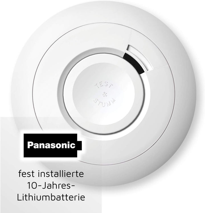 Ei Electronics Ei650 Rauchwarnmelder, Rauchmelder im 5er Set, Stand-alone-Gerät mit Batterie für 10