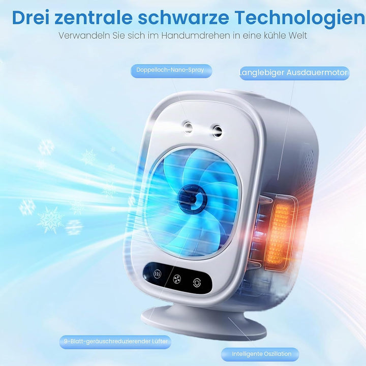 Tragbarer Luftkühler, Mini Mobile Klimaanlage DSA1152111