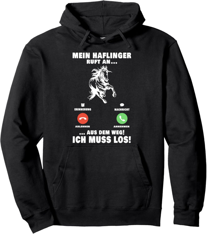 Mein Haflinger ruft an Pferd Pferdemädchen Haflinger Pullover Hoodie