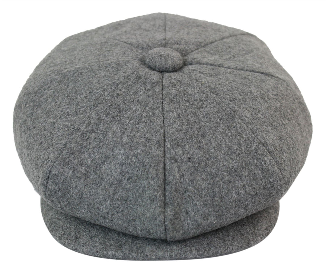 TruClothing.com Herren Mütze Fischgräte Tweed Design Grandad Stil Rabatt Preis S Grau, S Grau