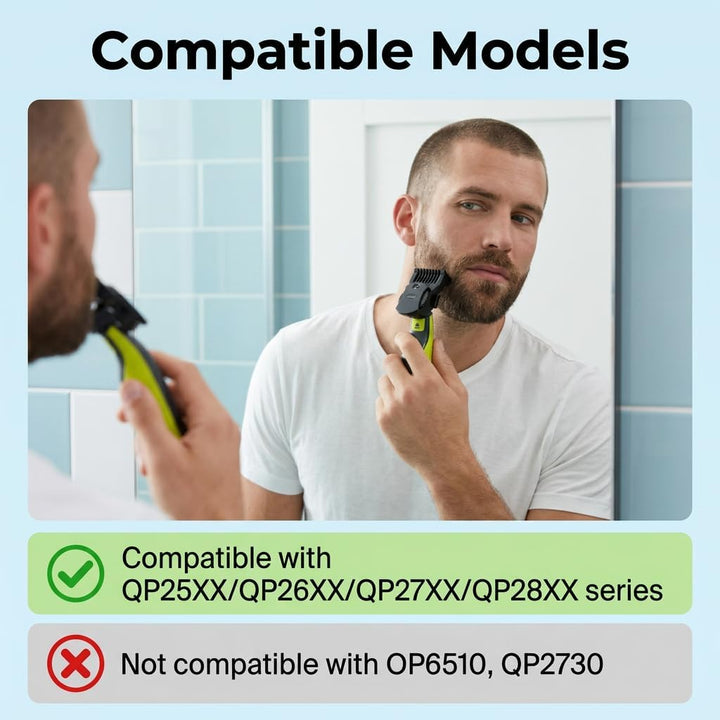 14-in-1 Trimmaufsatz (0,4-10 mm) für Bart und Körper – Kompatibel | Verstellbarer Trimmaufsatz (0,4-