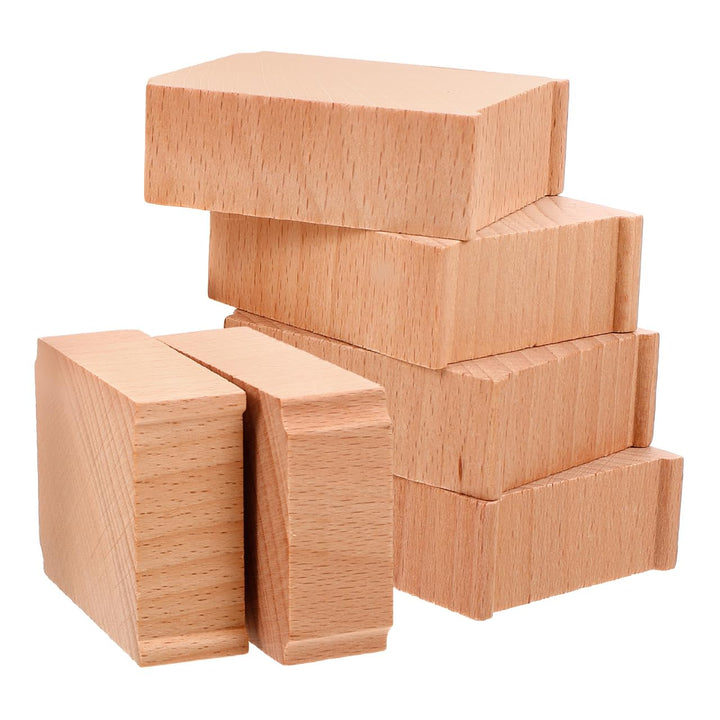 Gadpiparty 6pc Holzeisenbahn ZubehöR 6 StüCk BrüCkenstüTzen FüR Modelleisenbahn ErhöHungen Kompatibe