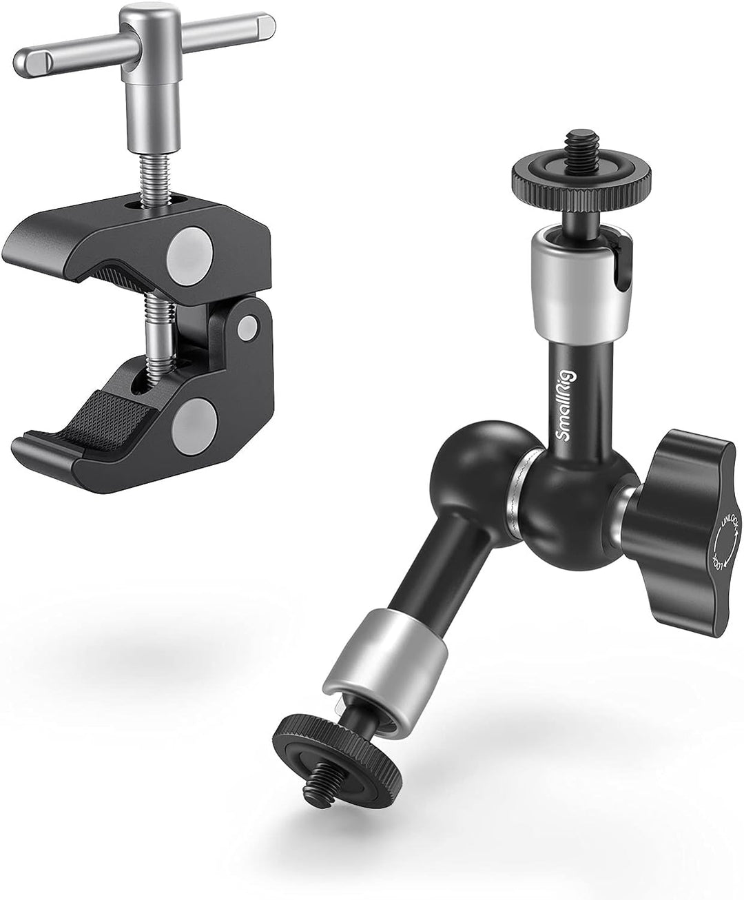 SMALLRIG 5 Zoll Magic Arm mit Super Clamp Large Crab Zangenclip für Monitor LED Licht - KBUM2730, 5
