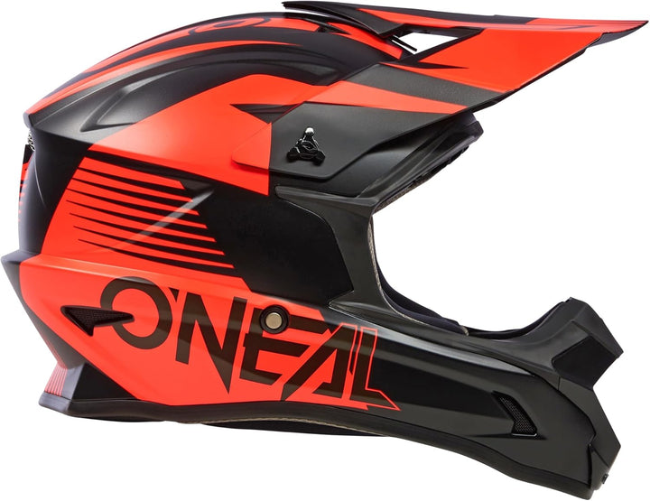 O'NEAL 3SRS Helm ATTACK Schwarz/Weiss XS Schwarz/Rot, XS Schwarz/Rot