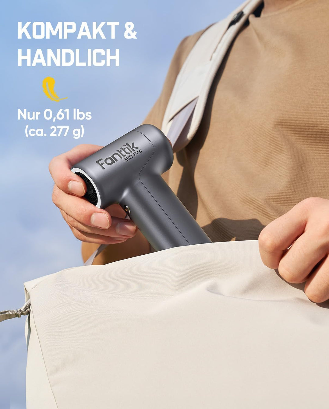 Fanttik B10 Pro Elektrische Staubgebläse, 110.000 U/min bürstenloser Motor, 3-Gang einstellbare Mini