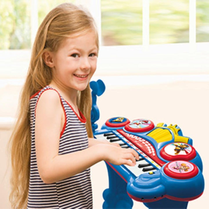 Lexibook, Paw Patrol, Elektronisches Keyboard mit Sitz, Mikrofon, MP3-Player, Soundeffekten, Demo-Mu