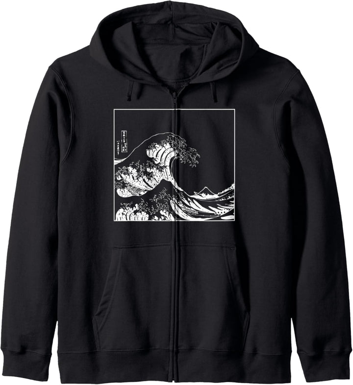 The Great Wave off Kanagawa Japanische Kapuzenjacke