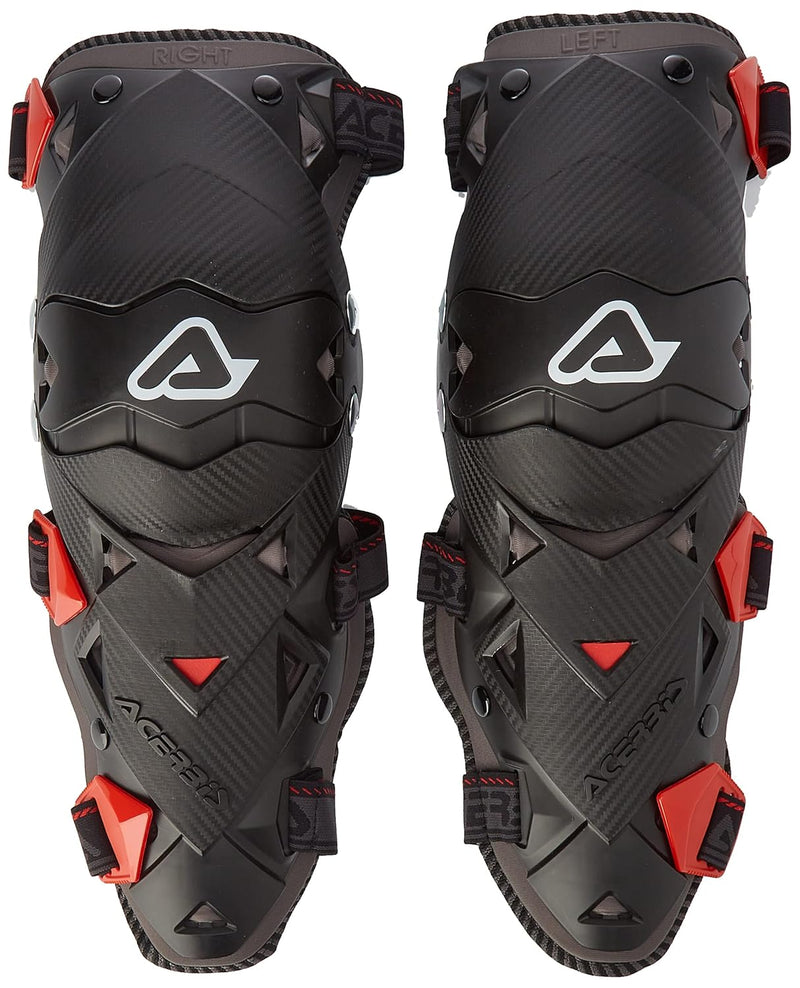 Acerbis Impact EVO Knie- / Schienbeinschoner, Schwarz/Rot